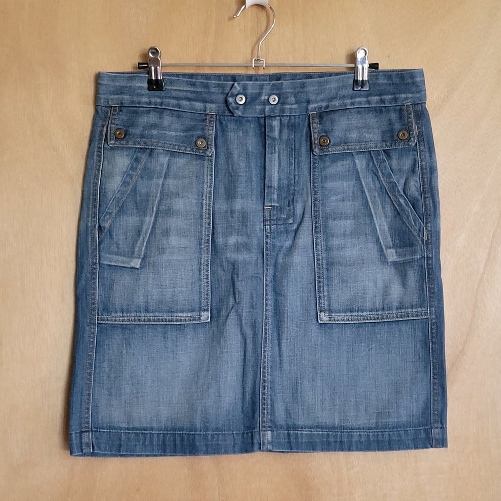 7 For all Mankind Jean Skirt Size 29